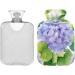 NAANLE Floral Hydrangeas Hot Water Bottle with Cover | 1L Pain Relief for Menstrual Cramps & Therapy - Heat & Cold Use - Buy Online on GoSupps.com