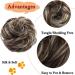 Thick Hair Donut Scrunchie Updo Hairpiece in Dark Brown & Bleach Blonde - Buy Online on GoSupps.com