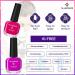 Glamonade Fluorescent Nail Polish Set - 6 Vibrant Colors, Water Based Formula, Non-Toxic, 0.24 oz Each, Rounded Brush Design - Ideal for Beginners - Buy Online on GoSupps.com