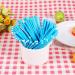 Haofy 100 Pcs Multicolor Paper Lollipop Sticks for Cupcakes Candy Jellies and Chocolates Blue - Buy Online on GoSupps.com