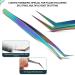 3-Part Non-Slip Eyelash Tweezers Set - Stylish Curved Design for Eyelash Extensions - Buy Online on GoSupps.com