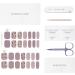 DANNI & TONI 28 Semi-Cured Gel Nail Polish Strips (Sexy Savannah) - Salon-Quality Manicure Stickers with Shimmer Powder and Foil Stamping Print - Buy Online on GoSupps.com
