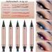 EONFAVE 2in1 Multicolor Matte Liquid Eyeliner Stamp 5 Colors Double Sided Waterproof and Durable Colorful Eyeliner - Buy Online on GoSupps.com