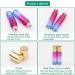 Rowiz 10pcs Essential Oils Roll on Bottles 10ml Refillable Empty Glass Rollerball Bottles with Golden Cap Perfect for Homemade Perfume Fragrance Aromatherapy Oils Rose Blue Gradient - Buy Online on GoSupps.com
