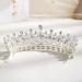 AW BRIDAL Women's Crystal Wedding Queen Crown - Silver | Headpieces for Bride, Pageant, Quinceanera, Prom - Buy Online on GoSupps.com