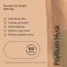 Psyllium Husk Powder 100g - Premium Quality Vegan Fibre Supplement - Gluten Free Plantago Ovata Powder - High Nutritional Value - Prebiotic Digestion Support - Buy Online on GoSupps.com