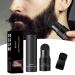 Beard Filler for Men Beard Bushy Powder Beard Shaping Filler- Black and Brown Beard Filling Pen Enhance Facial Beard Kit Mustache Repair Shape Water Proof Long Lasting Coverage (Black)