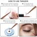 Japanese Stainless-Steel Lash Extension Tweezers Set - Straight 6mm & 45 Curved, Rose Gold - for Easy False Lashes Application | Volume & Isolation Eyelash Tweezers - Buy Online on GoSupps.com