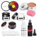 Halloween Makeup Kit SFX Makeup Kit Spray Fake Blood Kit Liquid Latex Scar Wax Silicone Modeling Compound 6 Colors Bruise Face Body Paint for Zombie Monster Vampire Hallween Makeup Kit
