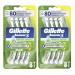 Gillette Sensor3 Sensitive Disposable Razors for Men, Enhanced Lubrastrip Glides Easily Over Your Skin, 8 Count (Pack of 2)