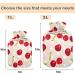 NAANLE Polka Dot Cherry Berries Heat Bottle | 2L Transparent Hot Water Bottle for Pain Relief & Therapy Large Size for Bed & Hand/Foot Use - Buy Online on GoSupps.com