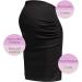 Herzmutter Maternity Skirt XL Black - Mini Length Pencil Skirt - Cotton - Double Layer Belly Panel - 6500_6600 - Buy Online on GoSupps.com