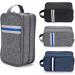 IGNPION Travel Toiletry Wash Bag with Dry & Wet Separation, 3 Compartments - Grey - Buy Online on GoSupps.com