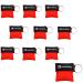 Beating mask key rings CPR Face Shield first aid ventilation masks for adults and children emergency cloth pocket mask for first aid or AED training (red 10)