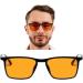 Buy Classic Orange Blue Light Filter Glasses - Night Style Computer Glasses for Eye Protection - Buy Online on GoSupps.com