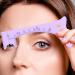 Kumprohu Brow Mapping Ruler | Silicone Eye Liner Guide Eye Brow Stencils | Eyebrow Shaping Ruler Eye Makeup Aid Brow Measuring Tool for Beginners Eye Liner Eyelash Eyebrow Purple - Buy Online on GoSupps.com