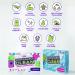 Eco-Friendly Laundry Detergent Sheets - 50 Sheets Up to 100 Loads Liquidless & Sustainable Ocean Breeze - Made in Sweden - Buy Online on GoSupps.com
