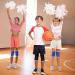 Kids Knee Brace Support - 2 Pairs Patella Compression Sleeves for Boys & Girls | Volleyball, Basketball, Gymnastics | Blue & Black - Buy Online on GoSupps.com