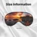 Ireland Sunset Seascape Sleep Mask | Adjustable Breathable & Fashionable Eye Mask for Ultimate Comfort - Buy Online on GoSupps.com