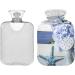 Buy Naanle 2L Hot Water Bottle - Hortanges Flower Transparent Design for Bed Hand & Feet Warmer | Pain Relief Hot & Cold Solution - Buy Online on GoSupps.com