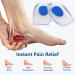 Sulpo Gel Heel Cushions - 5 Pairs for Heel Spur Relief | Silicone Insole Inserts for Men & Women | Comfortable Shoe Protection Size 40-46 - Buy Online on GoSupps.com