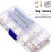 Lurrose Glasses Repair Set - Rimless Bracket Seal Parts Nose Pads & Gold-Plated Screw Tool Box | International Shipping - Buy Online on GoSupps.com