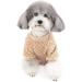 Zweitea Fleece Dog Sweater for Small Dogs | Warm Soft Winter Jacket for Chihuahua & Cats | Brown | Pet Clothing (1 Pack) - Buy Online on GoSupps.com
