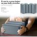 4 Pcs Soft EVA Foam Yoga Blocks | Supportive Brick for Pilates & Meditation | Non-Slip Exercise Equipment | Grey, 9x6x3 Inches - Buy Online on GoSupps.com