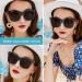 Shop Oversized Cat Eye Reading Glasses for Women - 2.5 UV Protection - Designer Black Readers - Buy Online on GoSupps.com
