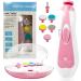 6-in-1 Baby Manicure Kit - Baby Nail Care Set with Clippers, Files, and Electric File Heads (Pink) - Buy Online on GoSupps.com