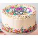 Skull Cake Topper - Edible Icing or Wafer paper - Mexican - Frieda - Day of The Dead - Flowers - 7.5" Round - Buy Online on GoSupps.com