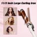 Ten-Tatent 38mm Ceramic Tourmaline Curling Tongs | Dual Voltage Curling Iron for Long & Short Hair | Adjustable Heat Settings | White - Buy Online on GoSupps.com