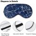 Blue Marble Texture Sleep Mask for Women - Adjustable Eye Shades with Elastic Strap - Perfect for Travel & Relaxation - Buy Online on GoSupps.com