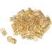 B Blesiya Lots 100 Pieces Hair Clip Rings Decorations Braid Hair Loops Headband Accessories Braiding Metal Cuffs Gold 10x8 mm 1 count (Pack of 100) Gold - Buy Online on GoSupps.com