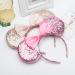 Sequin Mouse Ears Headband 2pcs Set for Princess Cosplay - Gold&Pink - Buy Online on GoSupps.com