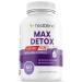 Max Detox Supplement Advanced Gut Cleanse Detox for Women & Men with Psyllium Chlorella Hyssop Herb & Papaya with Acai Complex - Colon Cleanse - 30 Day Supply
