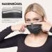 HARD 50 Disposable Face Masks Made in Germany | Type II & CE Certified | Triple Layer Filtration | Breathable & Elastic Earloops | Black 50pc - Adults - Buy Online on GoSupps.com
