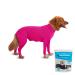 Shed Defender Body Suit for Dogs - Original anti Shedding Shirt Reduce Dog Hair Dog Onesie Surgery Recovery Suit Anxiety Calming Car Seat Cover E -Collar Hot Spots Jumpsuit (Pink XL) XL (28 - 38 kg) Pink