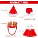 4PC Christmas Costume for Cats & Dogs | Santa Hat Scarf Antlers | Perfect Gift for Pets - Buy Online on GoSupps.com