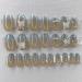 Enppode French Tip Press on Nails Medium 24 PCs/Set - Butterfly Design Acrylic Fake Nails for Women - Buy Online on GoSupps.com