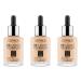Catrice HD Liquid Coverage Foundation make -up waterproof liquid with a pipette make -up for the face 3x30ml No. 005 Ivory beige 005 IGEGE 30 ml (3 Pack)