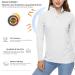 MAGCOMSEN Women's UPF50+ UV Sun Protection Long Sleeve 1/4 Zip Shirt - White - Large - Buy Online on GoSupps.com