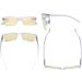 Eyekepper 5-Piece Classic Spring Hinge Reading Glasses Set - Blue Light Blocking Sun Readers - 1.0 Diopters - Buy Online on GoSupps.com
