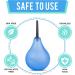 Venus To Mars Clear Enema Bulb Kit - 7oz Blue Anal Douche for Men and Women - BPA Free, Phthalates Free - Includes 2 Nozzles - Transparent Design for Easy Water Level Visibility - Buy Online on GoSupps.com