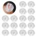 Nitaiun 300 pieces transparent disposable ear protector ear covers waterproof earrings plastic ear cap earproofing cover for hair color shower shower bathing at home hair salon