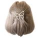 Crystal Camellia Flower Pony Side Faux Pearl Hair Clip | Girls Hair Accessories | Butterfly Design - Buy Online on GoSupps.com