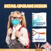 Kids Reusable Washable Cotton Cloth Face Masks - 5 Pack Multicolor | 3 Layer Breathable Anti-Fog Design with Adjustable Ear Straps for Boys and Girls | School Mask - Buy Online on GoSupps.com