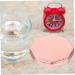Healeved Pink Aluminum Alloy 7-Day Pill Organizer & Mini Cutter | Compact Medicine Box for Travel - 8.7x8.7cm - Buy Online on GoSupps.com