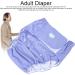 Buy Soft Adjustable Reusable Adult Diapers - Washable Fast-Drying Incontinence Care (Purple) - Buy Online on GoSupps.com
