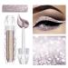 JUNRUO Liquid Glitter Eyeshadow  Metallic Shimmer Waterproof Long Lasting Quick-Drying Sparkling Cosmetic Glitter Liquid Eye Shadow for Women&girls  Makeup Glitter for Eyes (ROSE GOLD)